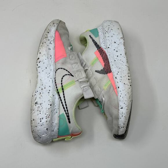 Nike Crater Impact Run Shoe Womens 8 White Green Sporty Sturdy I.9.3 Lightweight - Picture 12 of 15